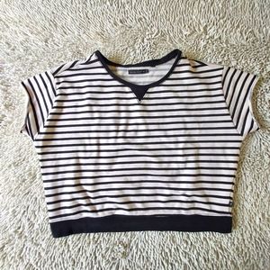 William Rast striped short sleeve shirt- size large